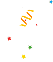 Decorative ribbon for anniversary banner